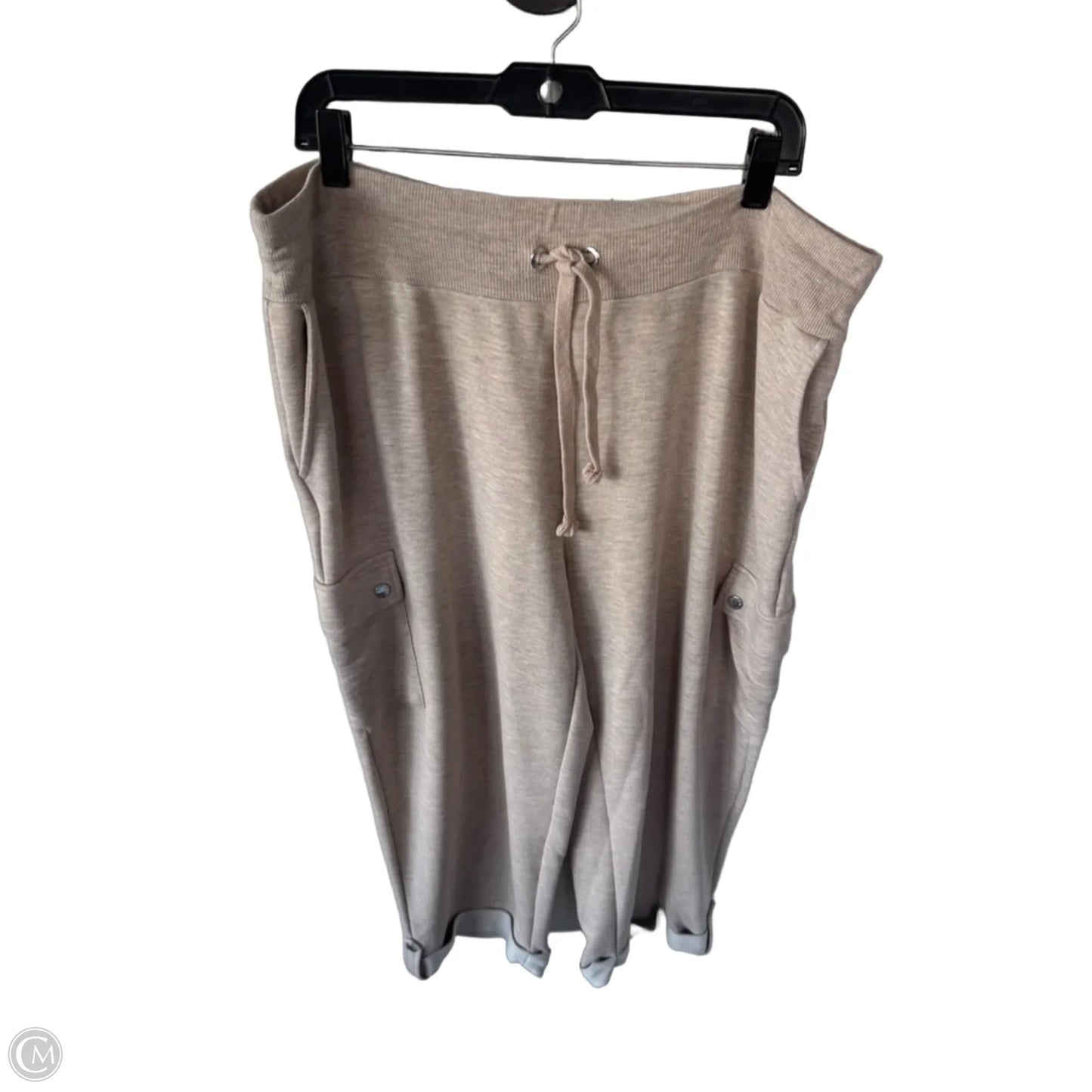 Pants Cropped By Calvin Klein In Tan, Size: 16