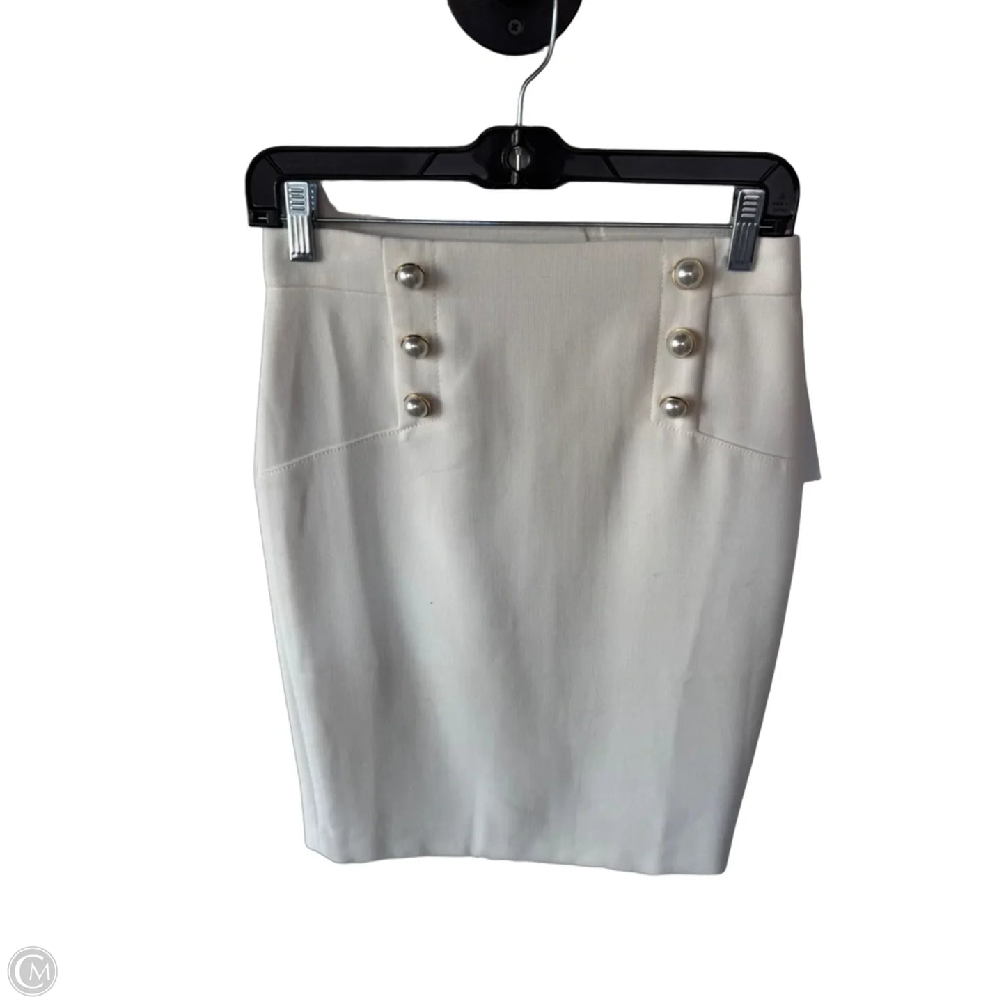 Skirt Midi By Ann Taylor In Cream, Size: 2p