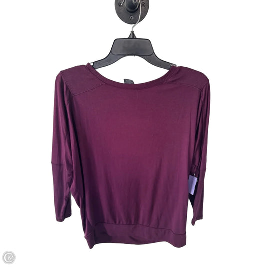 Athletic Top Long Sleeve Crewneck By C9 By Champion In Purple, Size: M