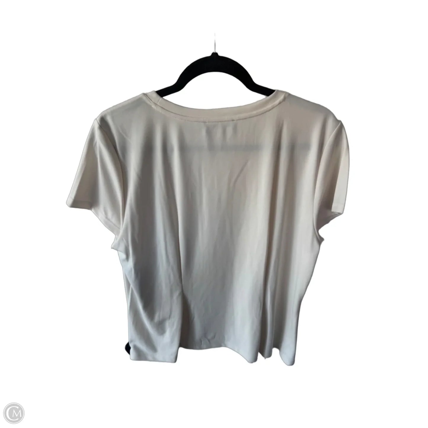 Blouse Designer By Karl Lagerfeld In Cream, Size: L
