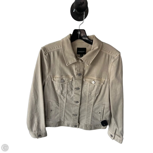 Jacket Denim By Liverpool In Tan Denim, Size: M
