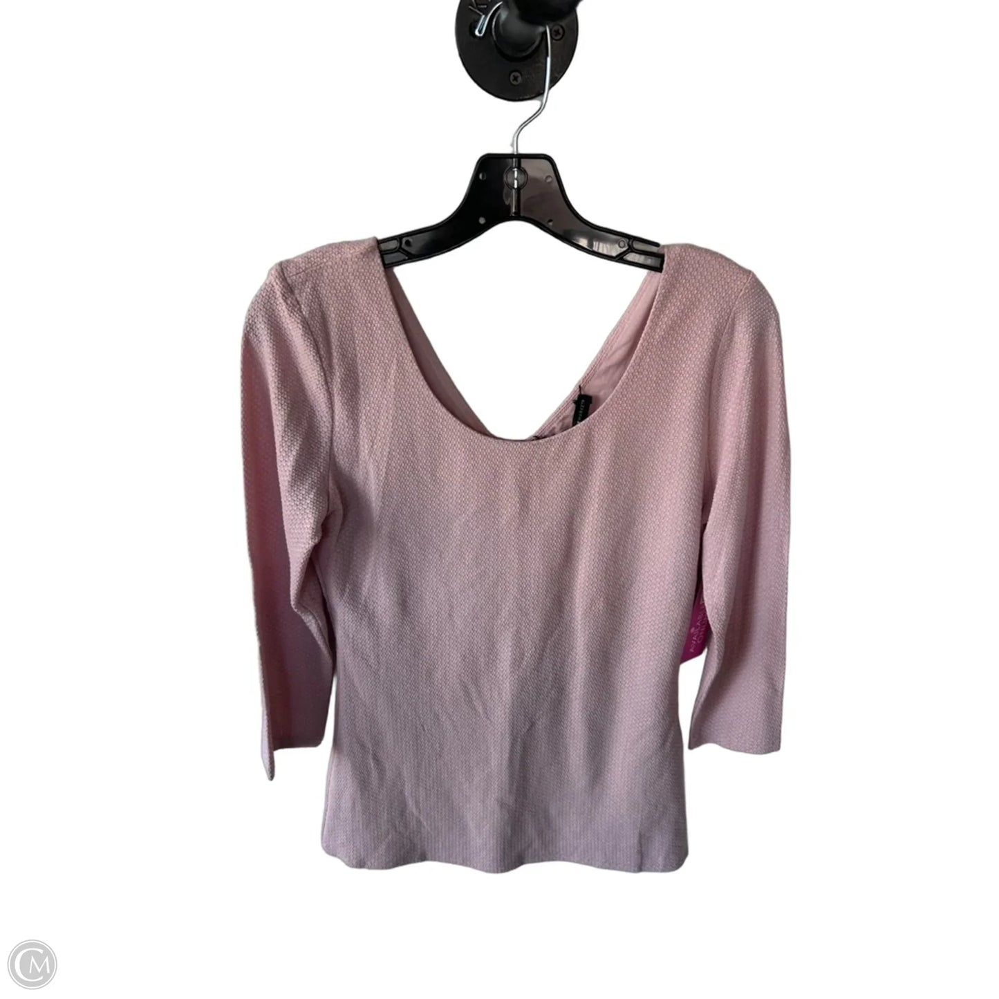Top 3/4 Sleeve By White House Black Market In Pink, Size: S