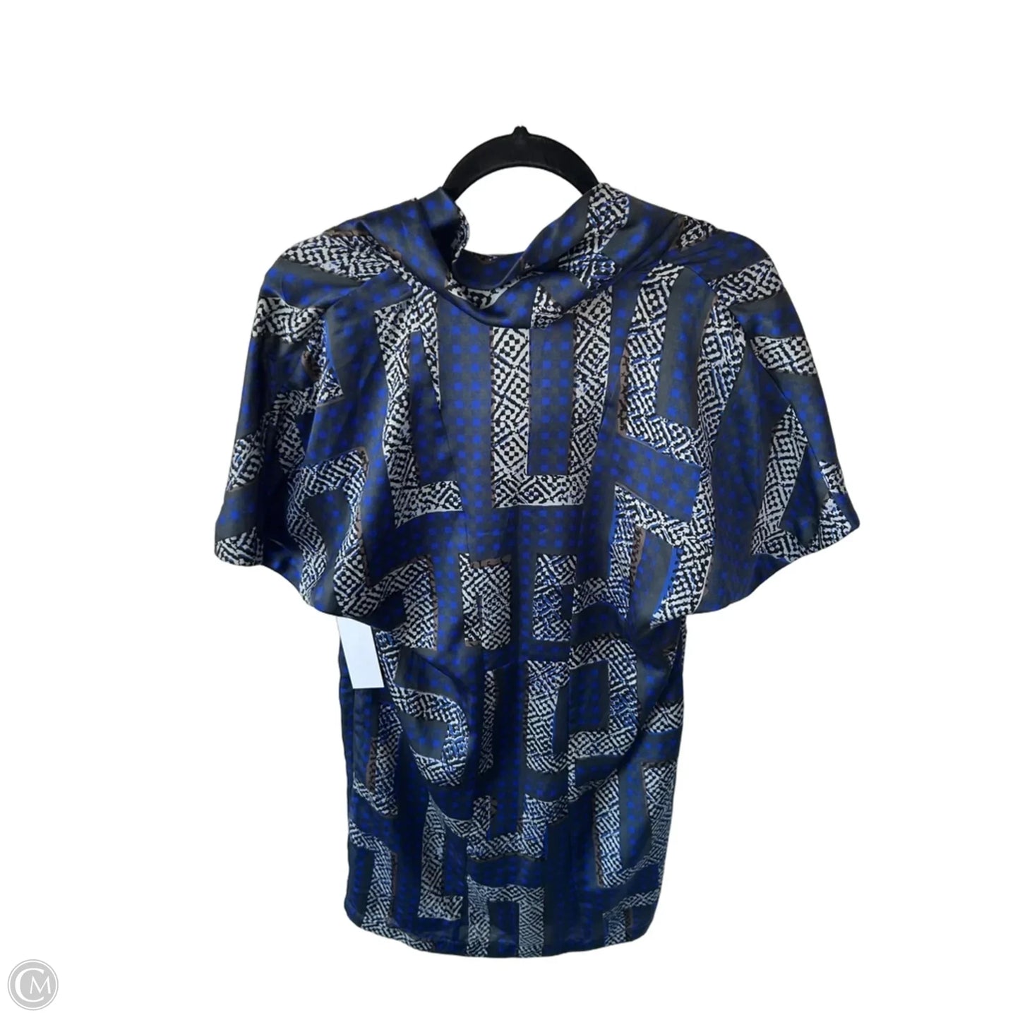 Dress Work By Marc New York In Blue & Grey, Size: S