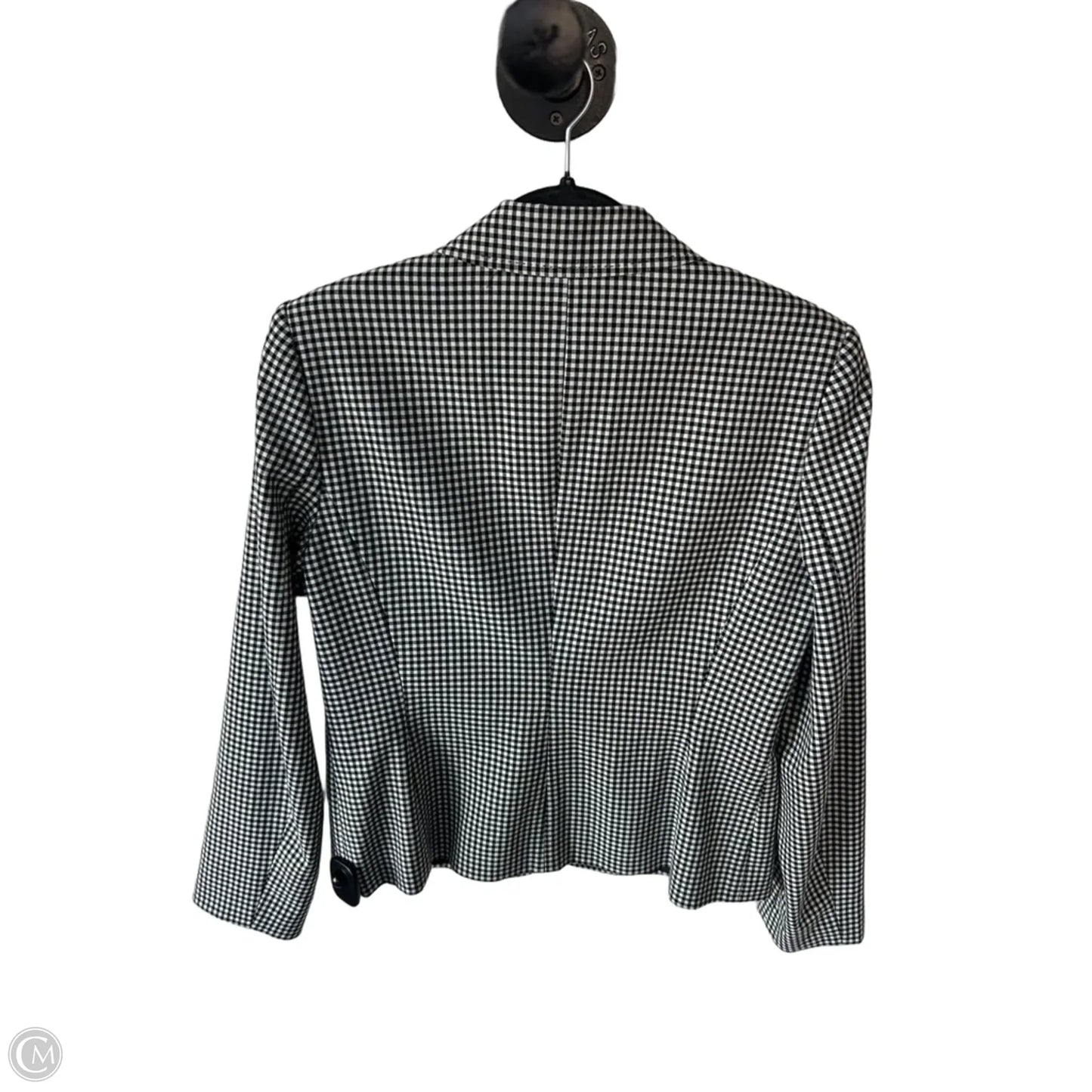 Blouse Designer By Karl Lagerfeld In Black & White, Size: S