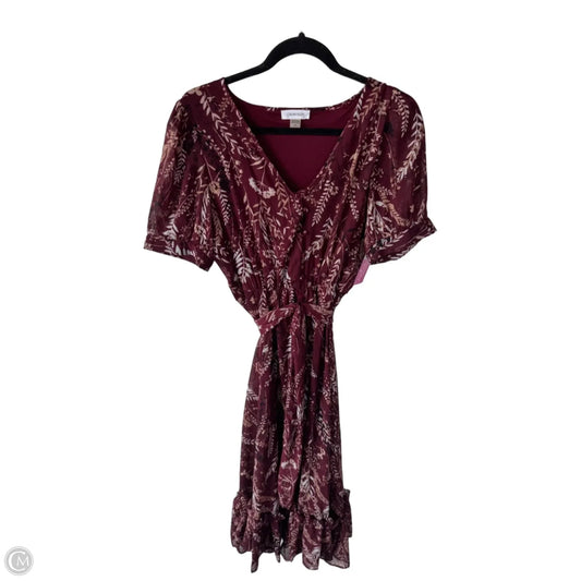 Dress Work By Calvin Klein In Brown & Tan, Size: M