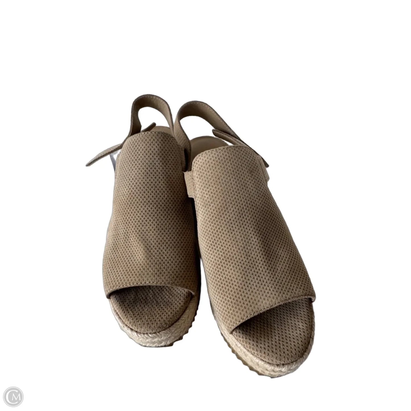 Sandals Heels Wedge By Eileen Fisher In Tan, Size: 7.5