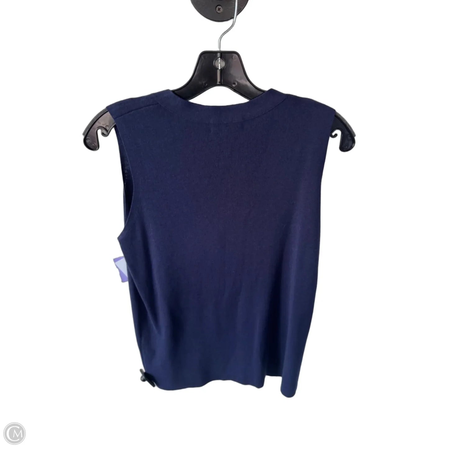 Vest Sweater By Cmb In Navy, Size: M