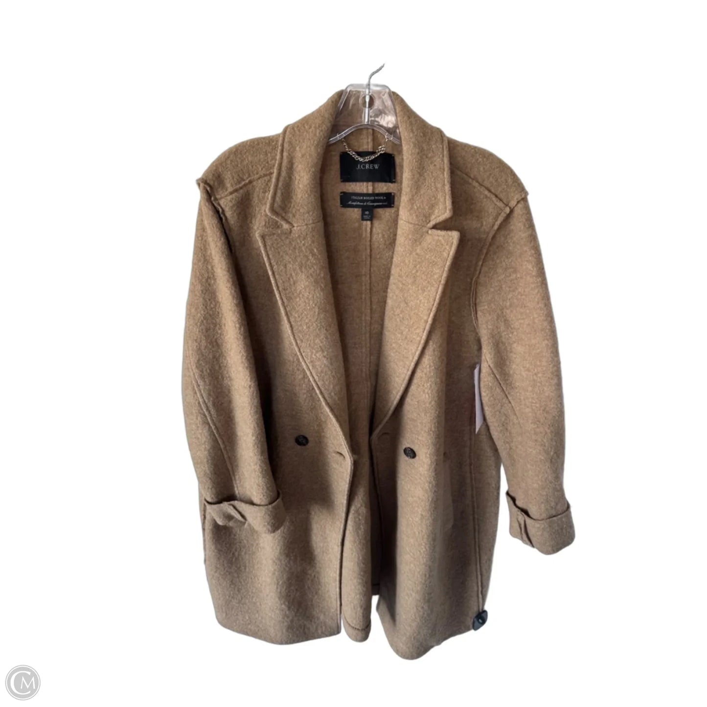 Coat Wool By J. Crew In Brown, Size: Xl