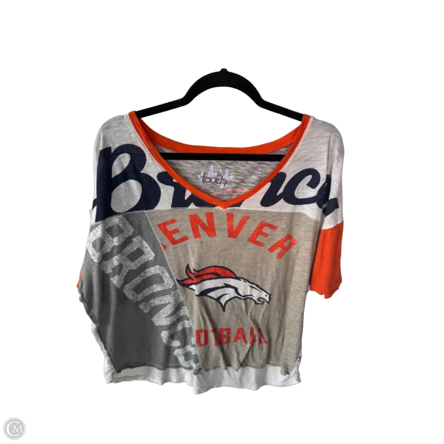 Top Short Sleeve By Clothes Mentor In Brown & Orange, Size: Xl