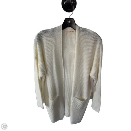 Sweater Cardigan By Dreamers In Cream, Size: M