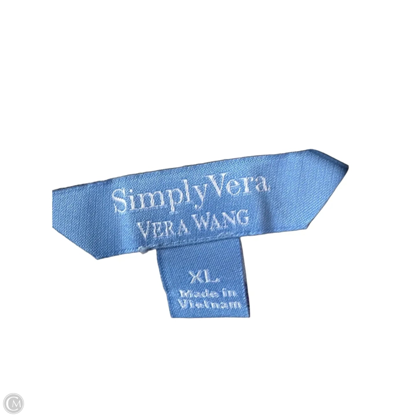 Dress Work By Simply Vera In Blue & Cream, Size: Xl