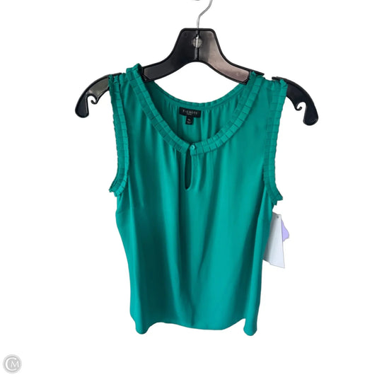 Blouse Sleeveless By Talbots In Green, Size: Mp
