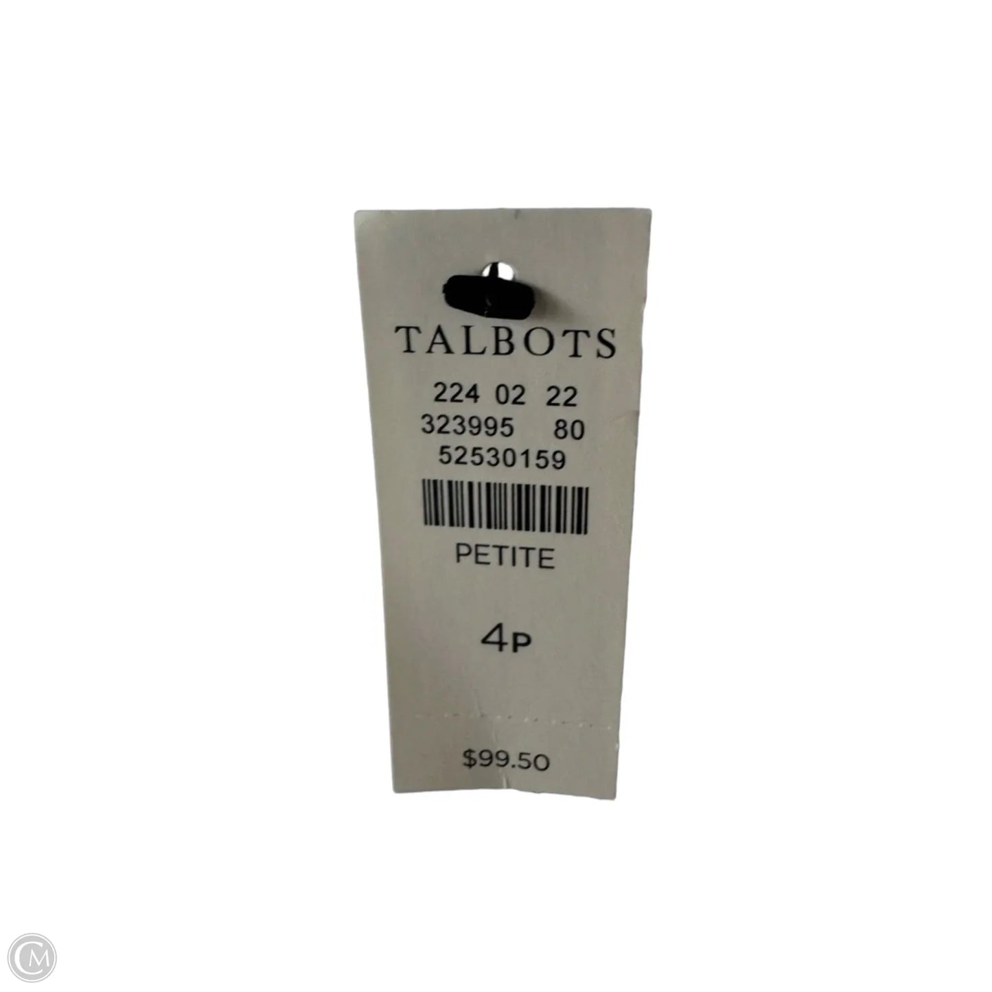 Jeans Skinny By Talbots In White Denim, Size: 4p