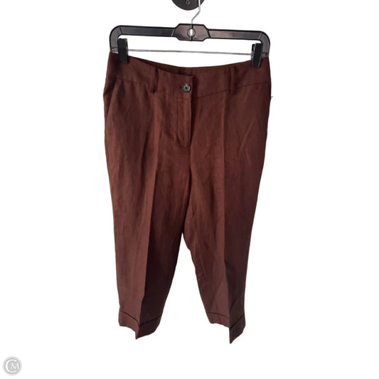 Pants Linen By Talbots In Brown, Size: 4p