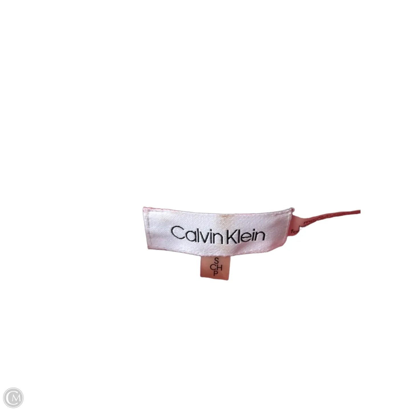 Blouse Sleeveless By Calvin Klein In Red, Size: S