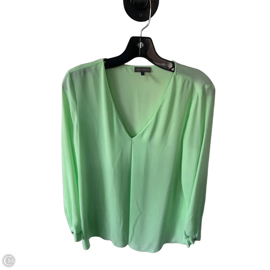 Blouse Long Sleeve By Vince Camuto In Green, Size: S