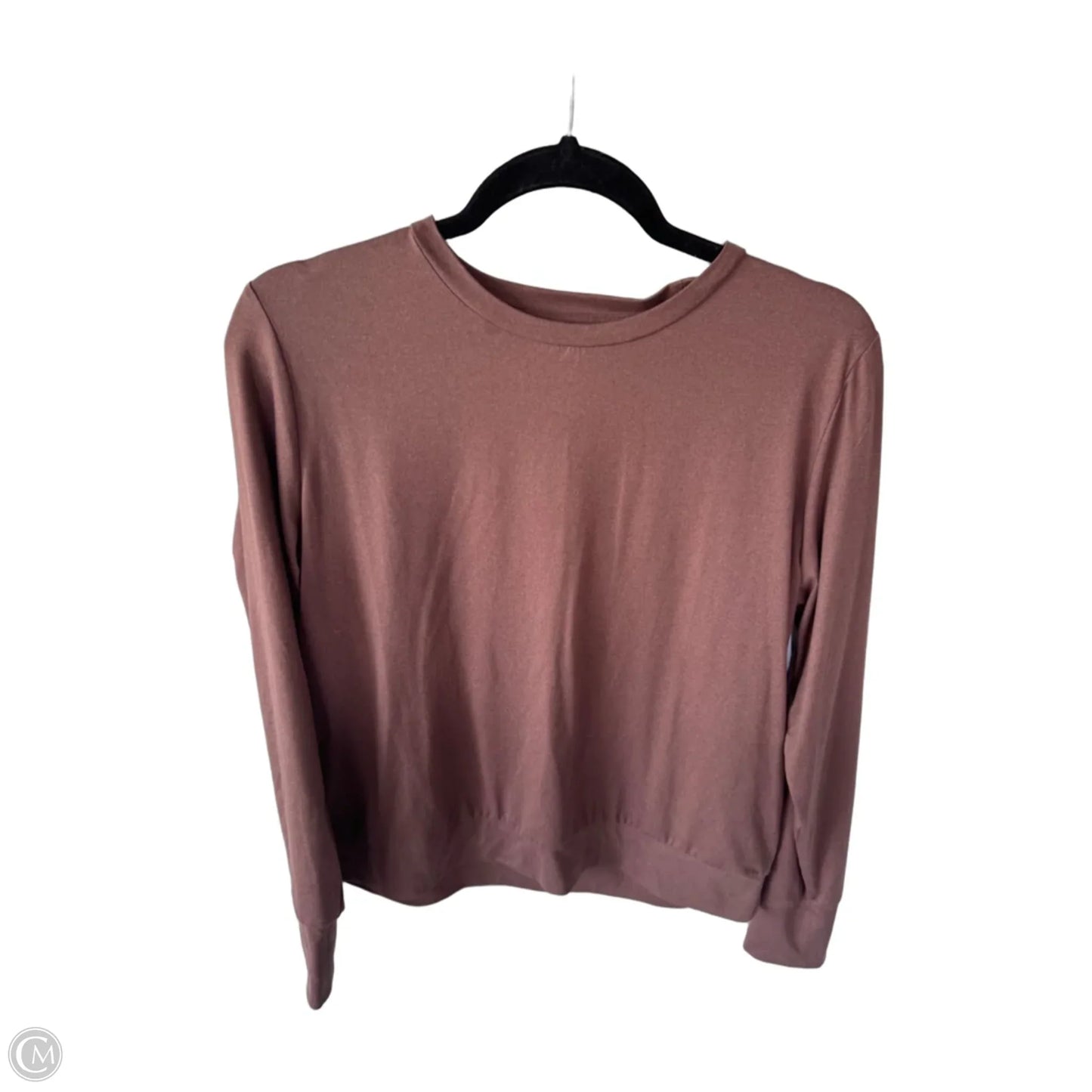Top Long Sleeve Basic By Lukka In Brown, Size: M