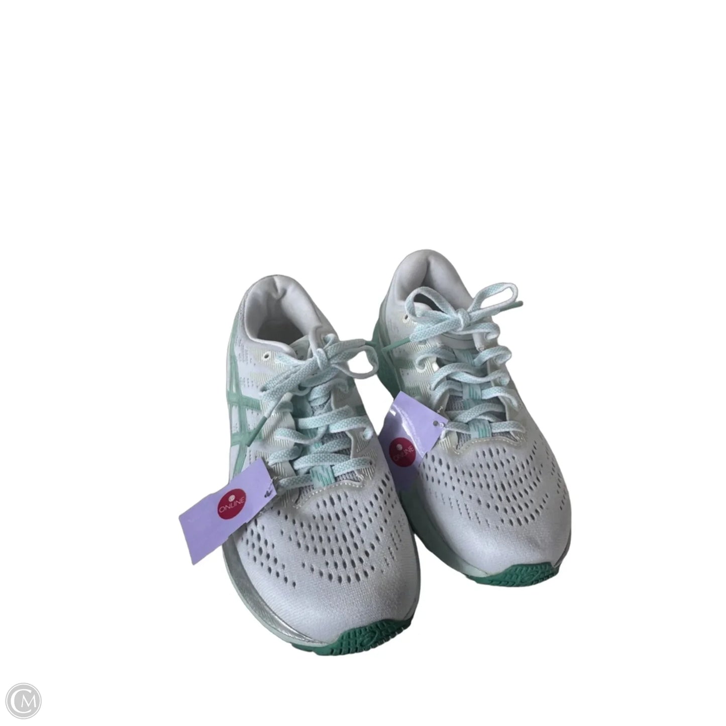 Shoes Athletic By Asics In Green & White, Size: 8.5