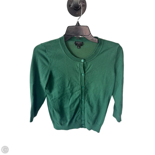Sweater Cardigan By Talbots In Green, Size: Sp