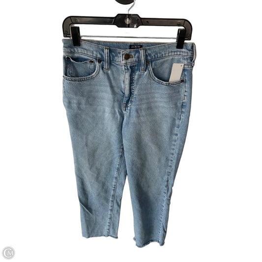 Jeans Straight By J. Crew In Blue Denim, Size: 4