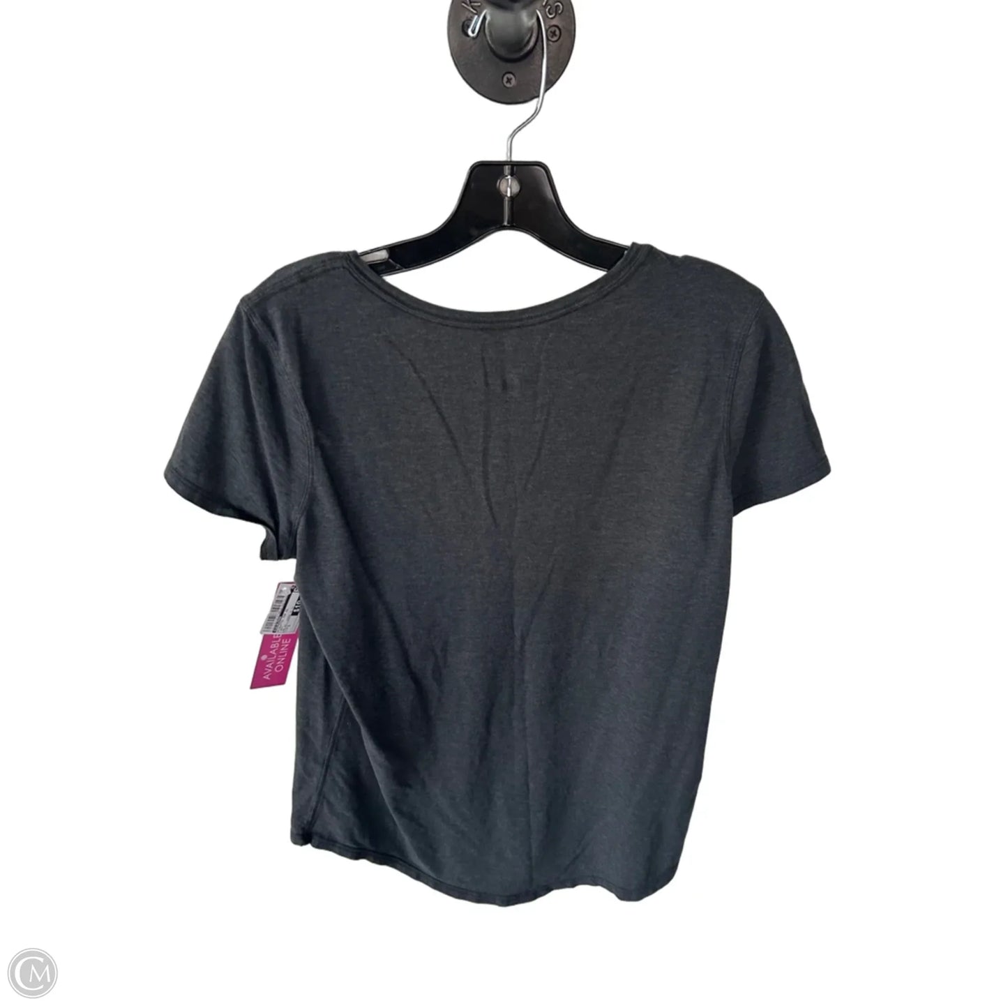 Athletic Top Short Sleeve By Lululemon In Grey, Size: S