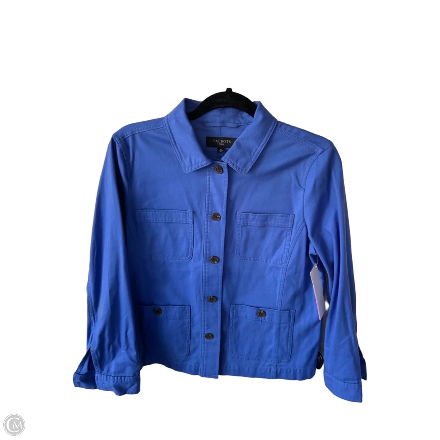 Jacket Denim By Talbots In Blue Denim, Size: Mp