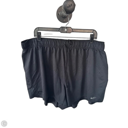 Athletic Shorts By Nike In Black, Size: 20