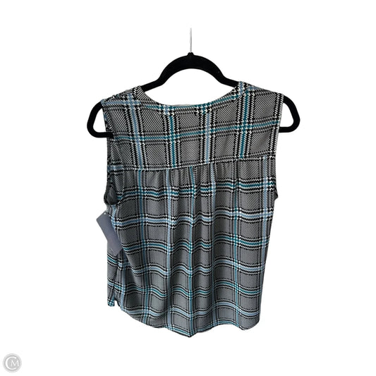 Blouse 3/4 Sleeve By Apt 9 In Black & Blue, Size: M