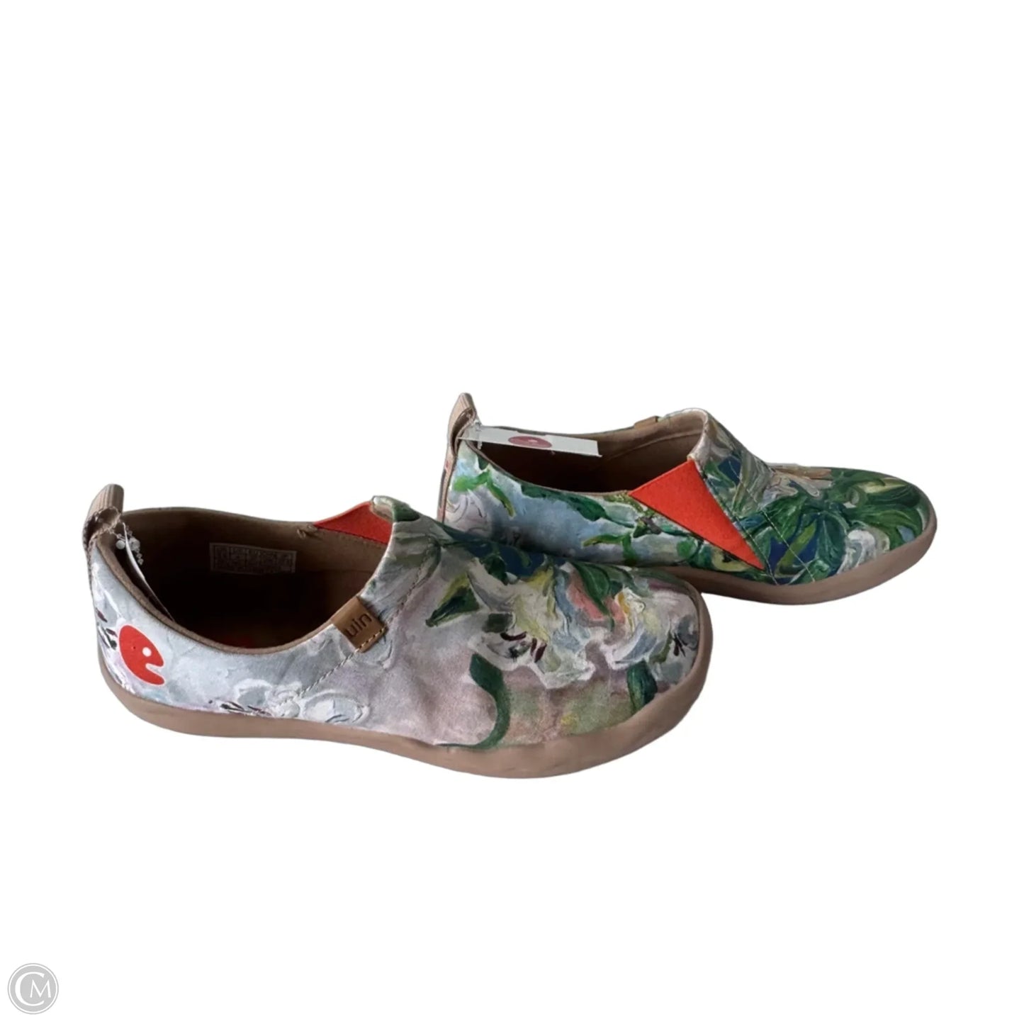 Shoes Flats By Cmc In Blue & Tan, Size: 6.5