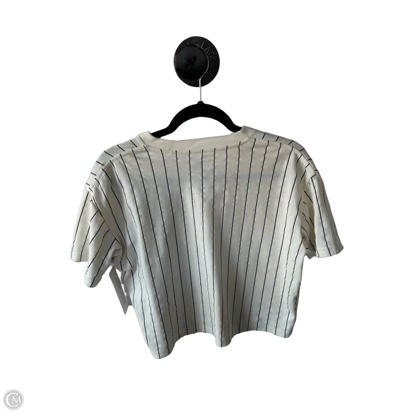 Top Short Sleeve By New Era In Cream & Red, Size: S