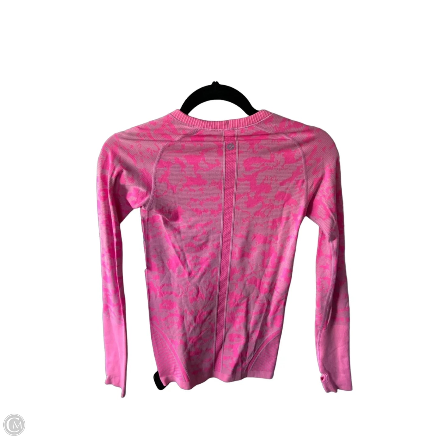 Athletic Top Long Sleeve Crewneck By Lululemon In Pink, Size: S