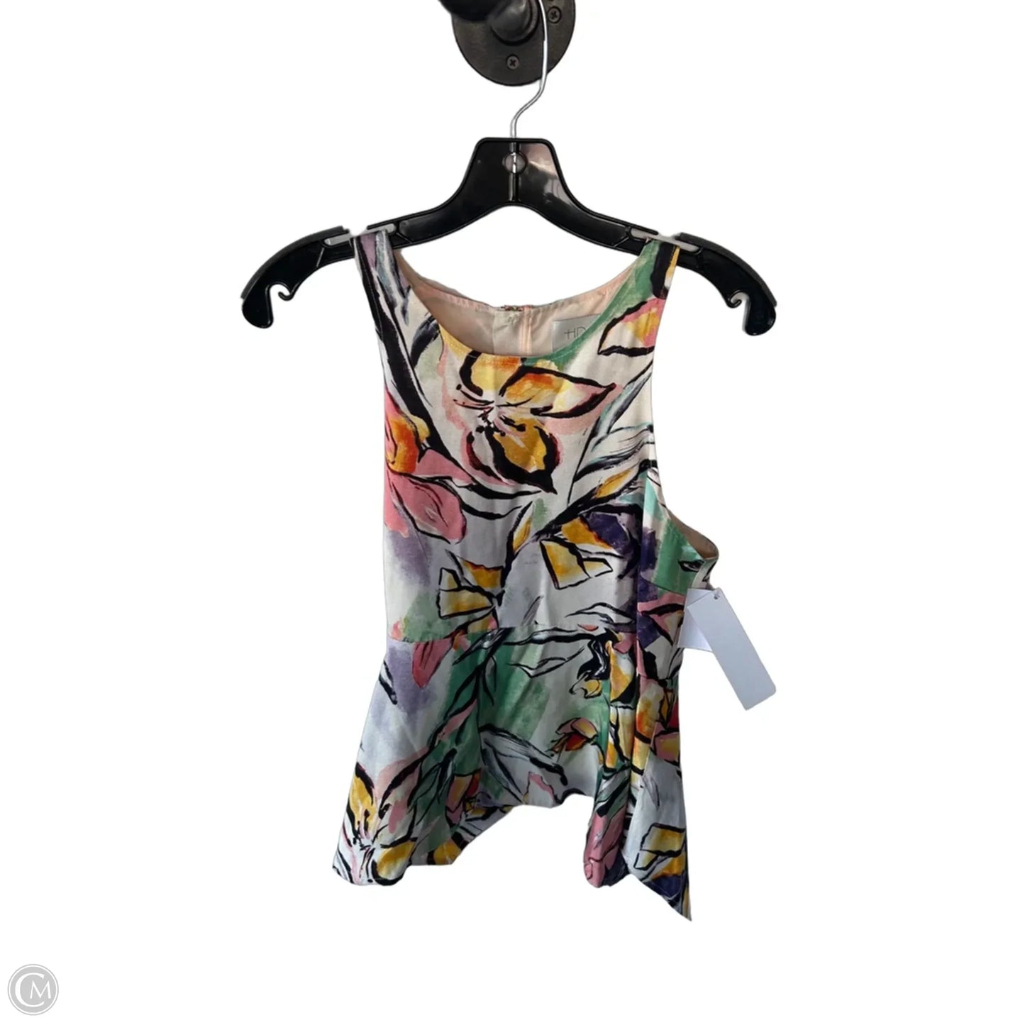 Tunic Sleeveless By Hd In Paris In Purple & White, Size: M