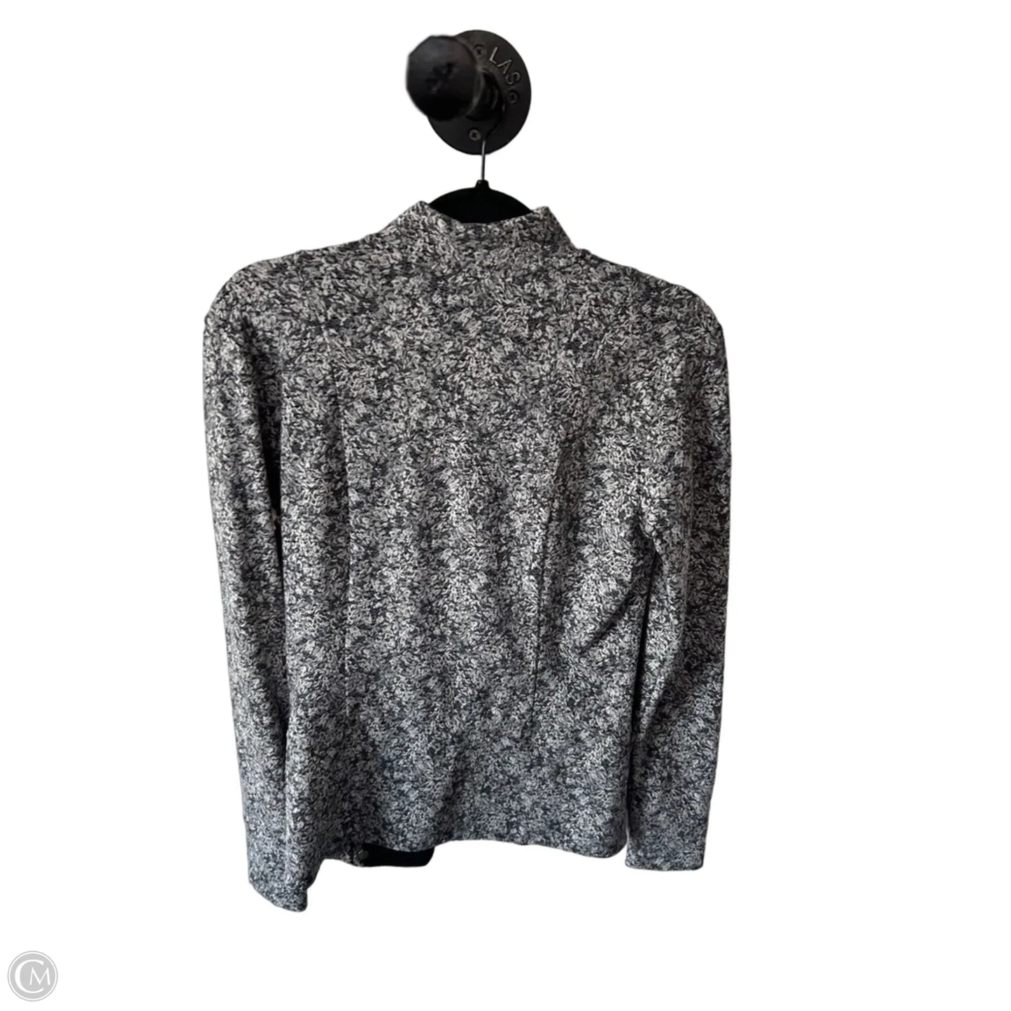 Athletic Jacket By Athleta In Black & White, Size: M