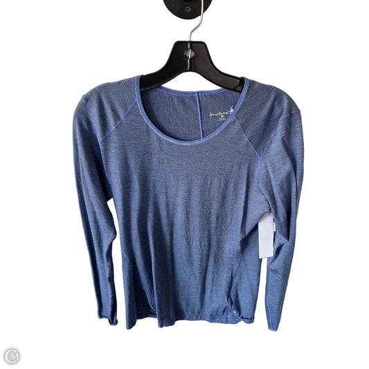 Athletic Top Long Sleeve Crewneck By Smartwool In Blue, Size: M