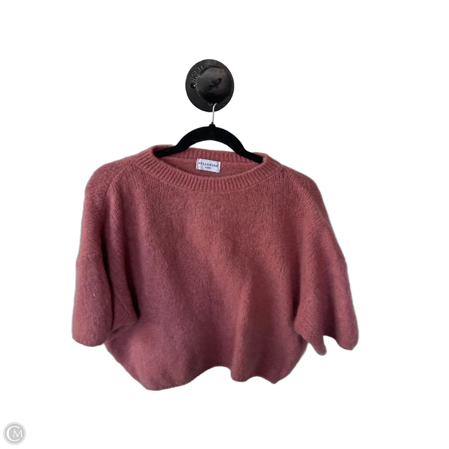 Sweater Short Sleeve By Cmc In Pink, Size: Large