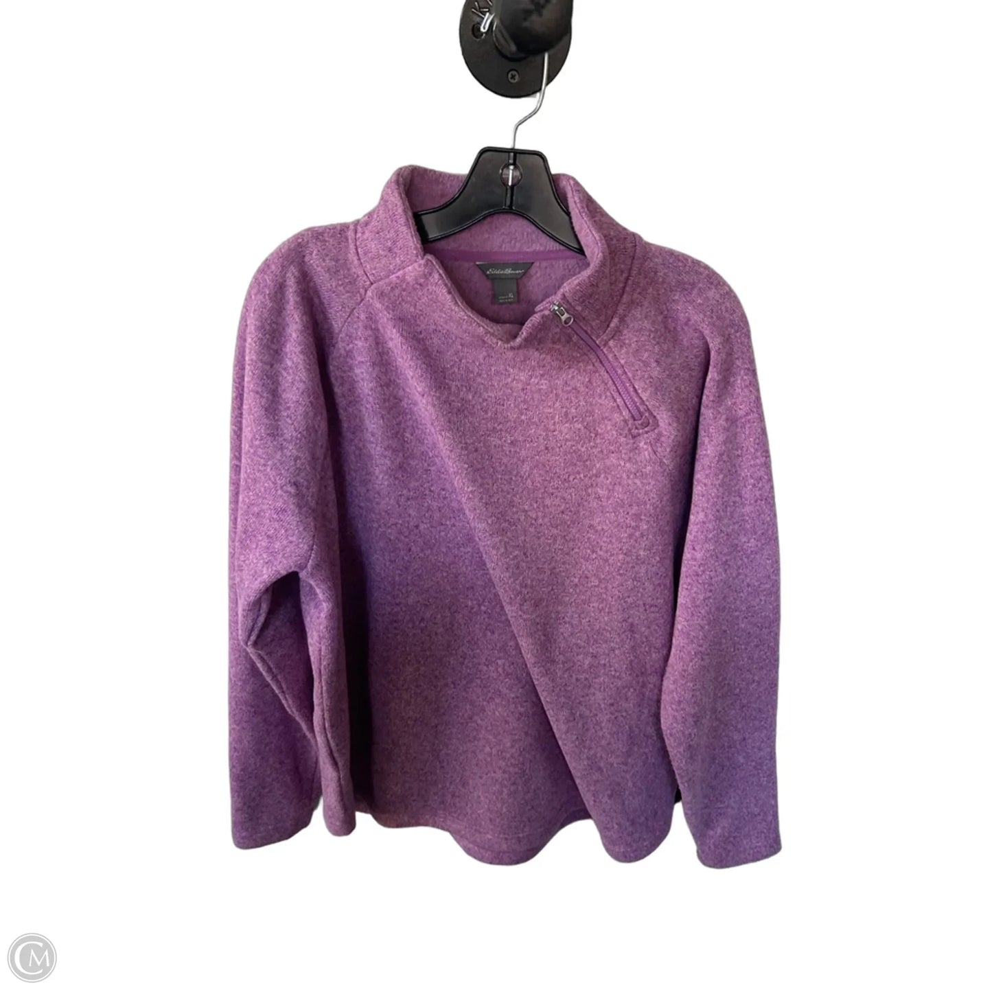 Jacket Fleece By Eddie Bauer In Purple, Size: Xl