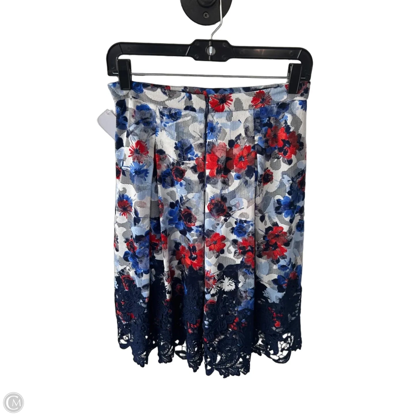 Skirt Midi By Antonio Melani In Blue & Red & White, Size: 4