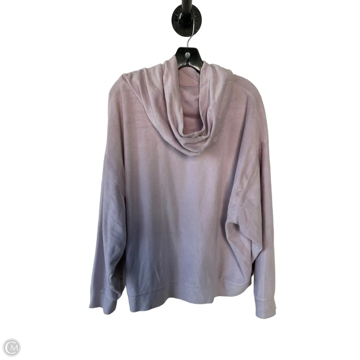 Sweatshirt Hoodie By Fabletics In Purple, Size: L