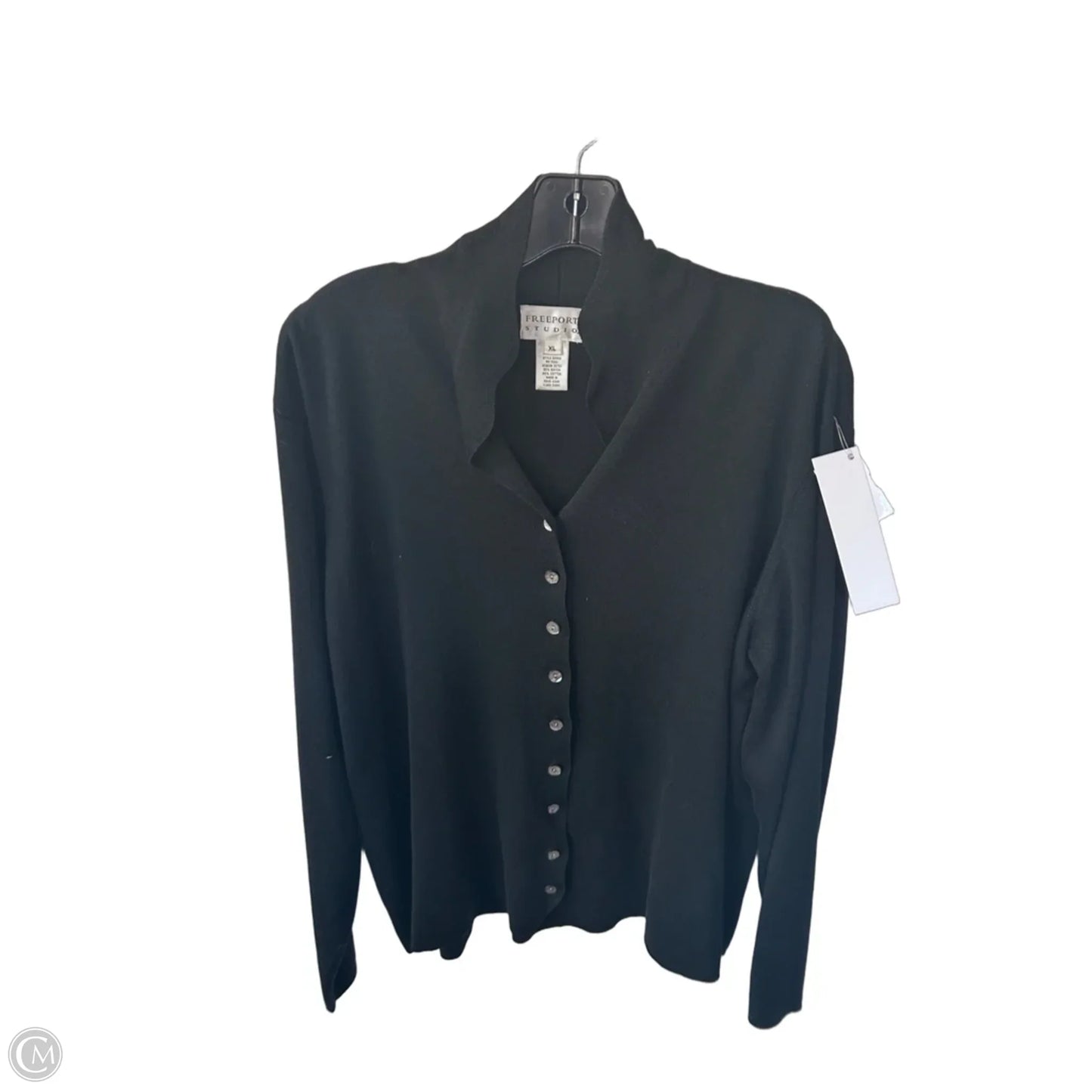 Sweater Cardigan By Clothes Mentor In Black, Size: Xl