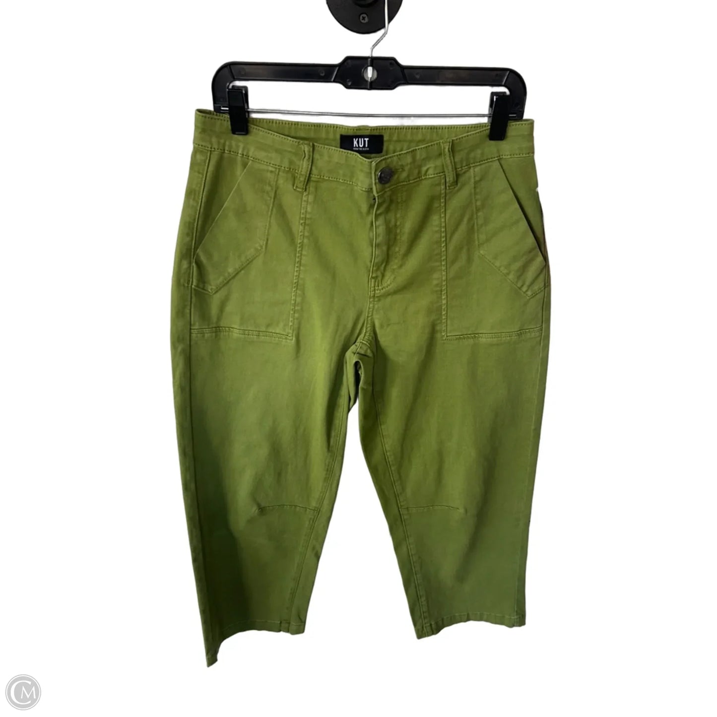 Pants Cropped By Kut In Green, Size: 6