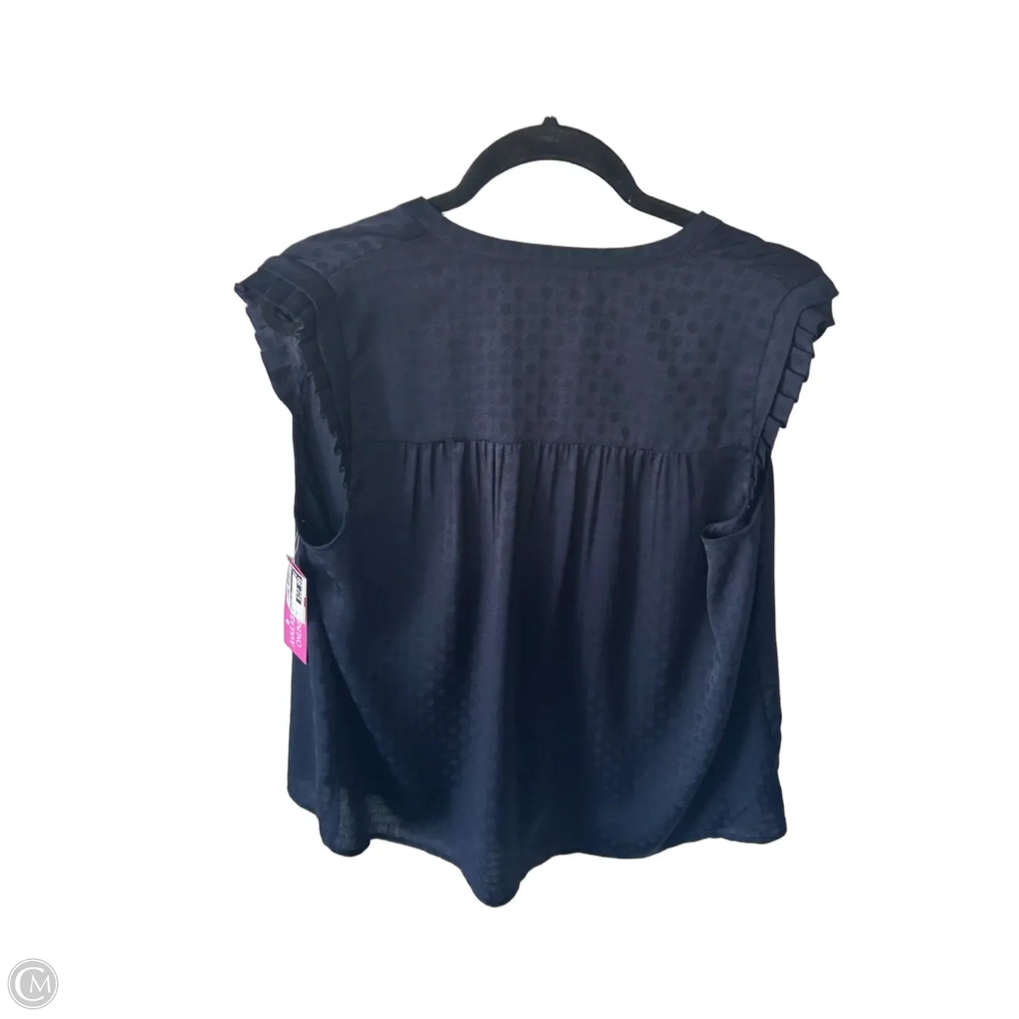 Blouse Long Sleeve By Current Air In Navy, Size: L