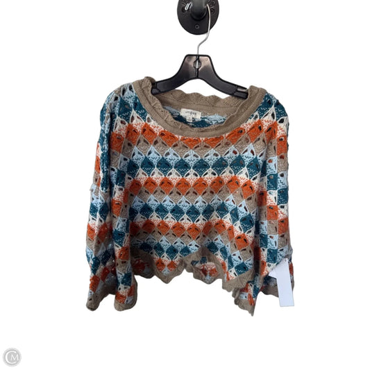Sweater By Umgee In Blue & Orange, Size: S