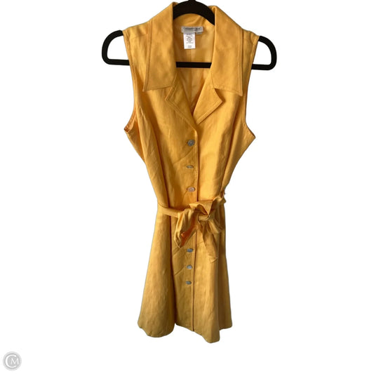 Dress Casual Midi By Coldwater Creek In Yellow, Size: Lp