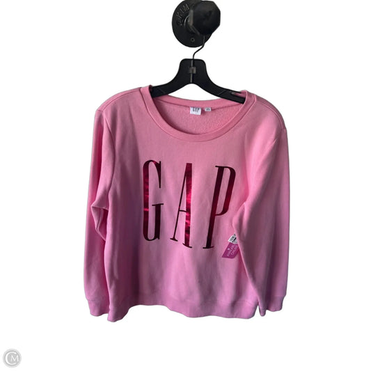 Sweatshirt Crewneck By Gap In Pink, Size: M