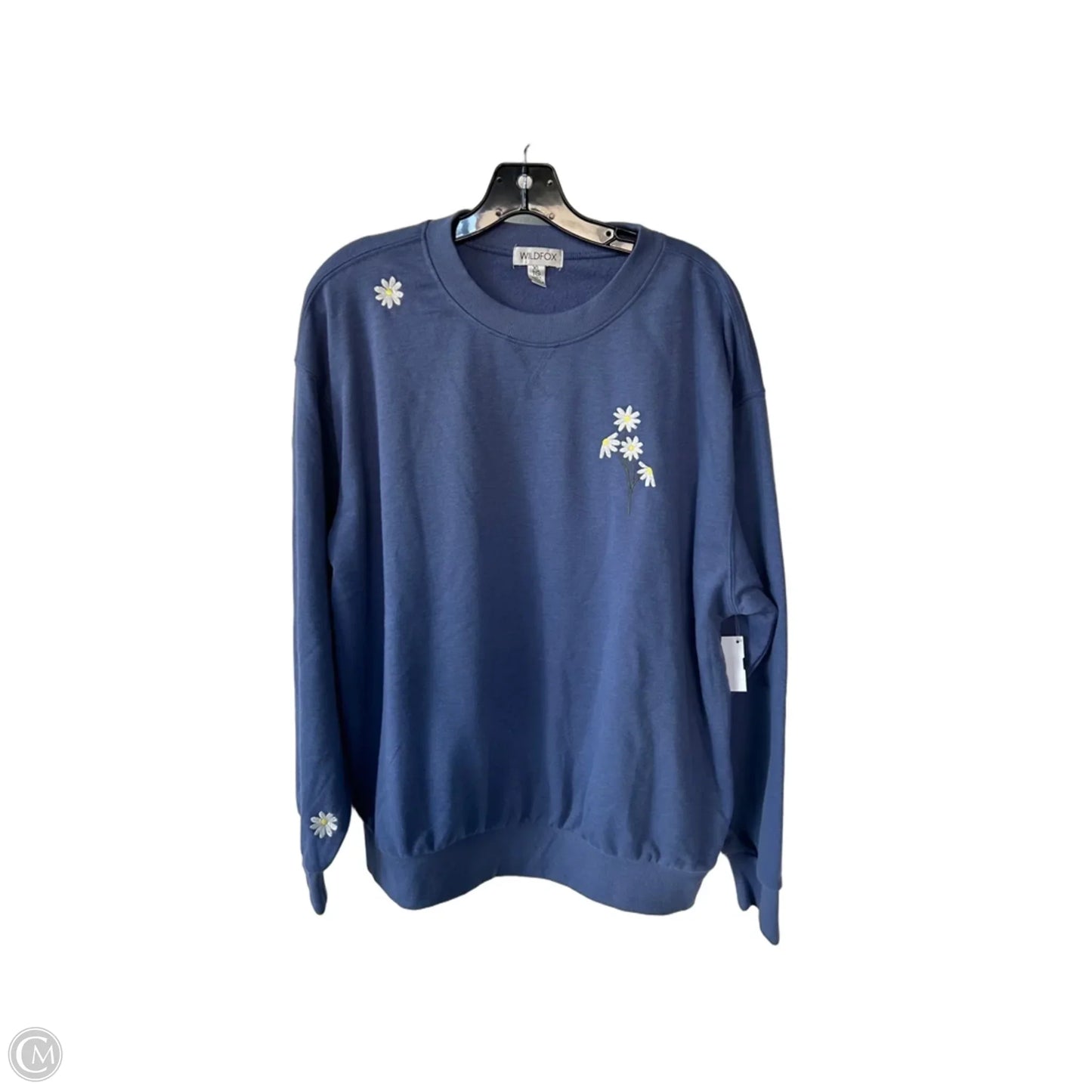 Sweatshirt Crewneck By Wildfox In Blue & White, Size: Xl