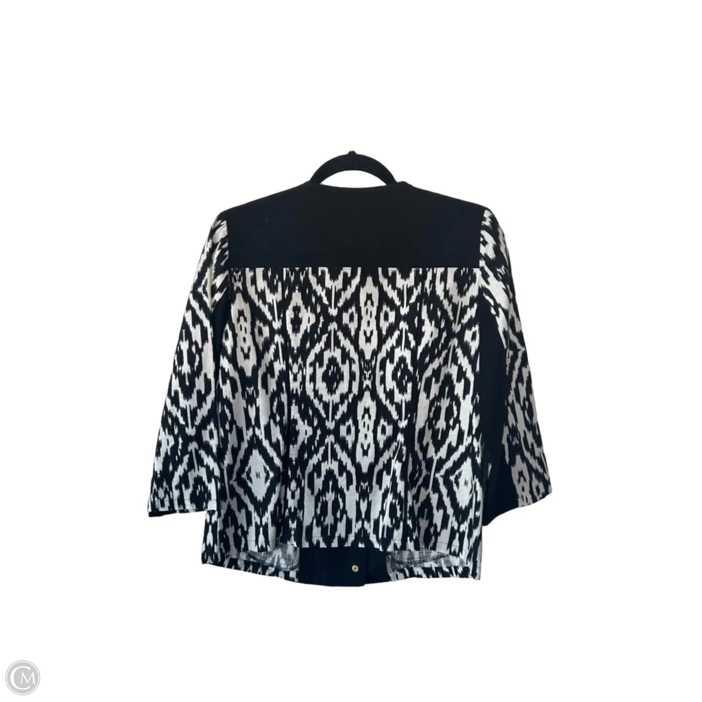 Jacket Other By Chicos In Black & White, Size: S