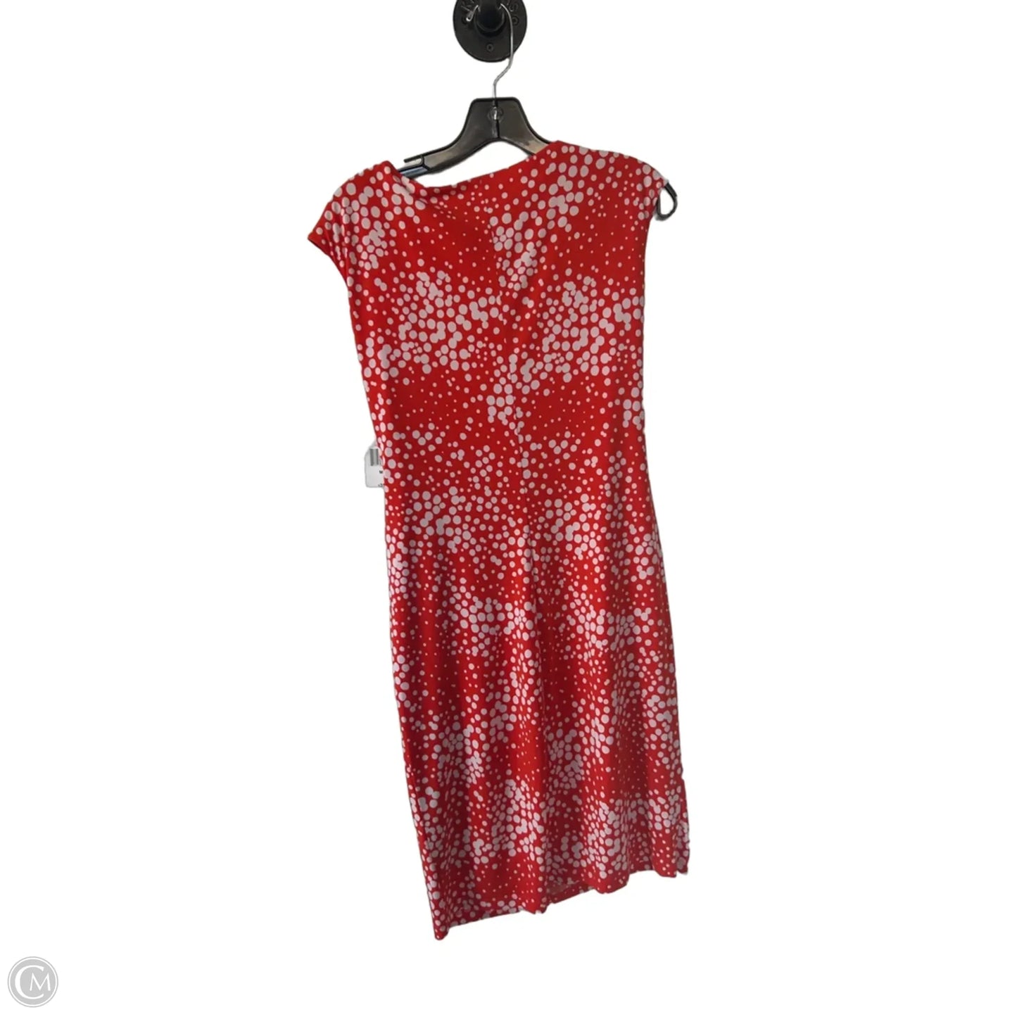 Dress Work By Clothes Mentor In Orange & White, Size: M