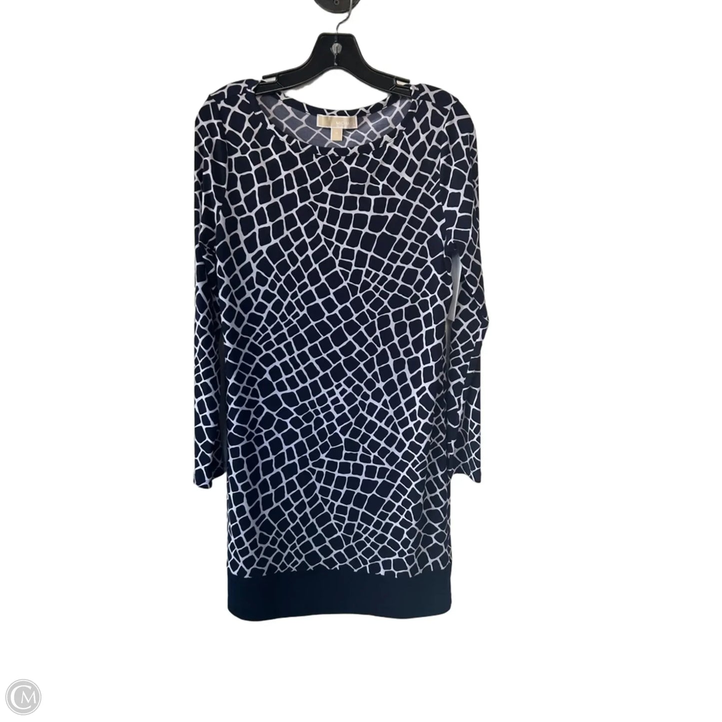 Dress Work By Michael By Michael Kors In Blue & White, Size: M