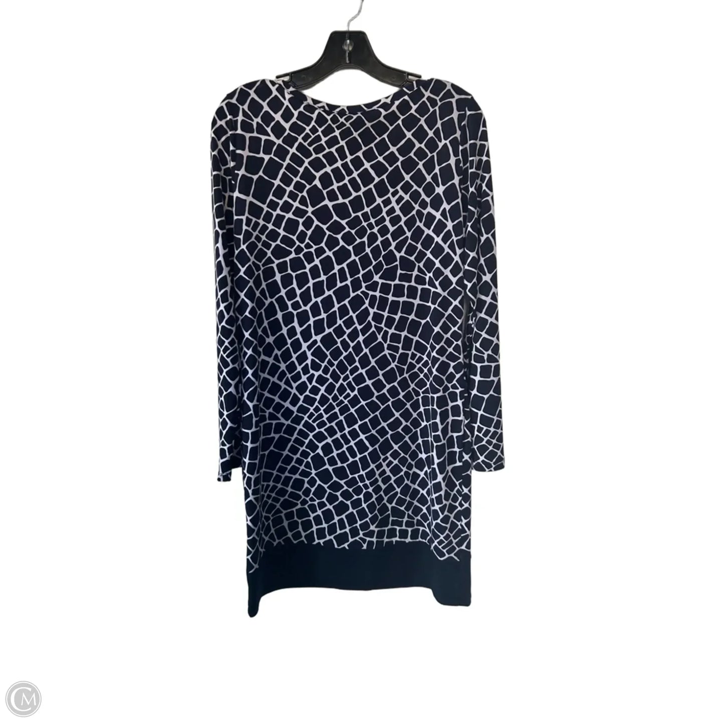 Dress Work By Michael By Michael Kors In Blue & White, Size: M