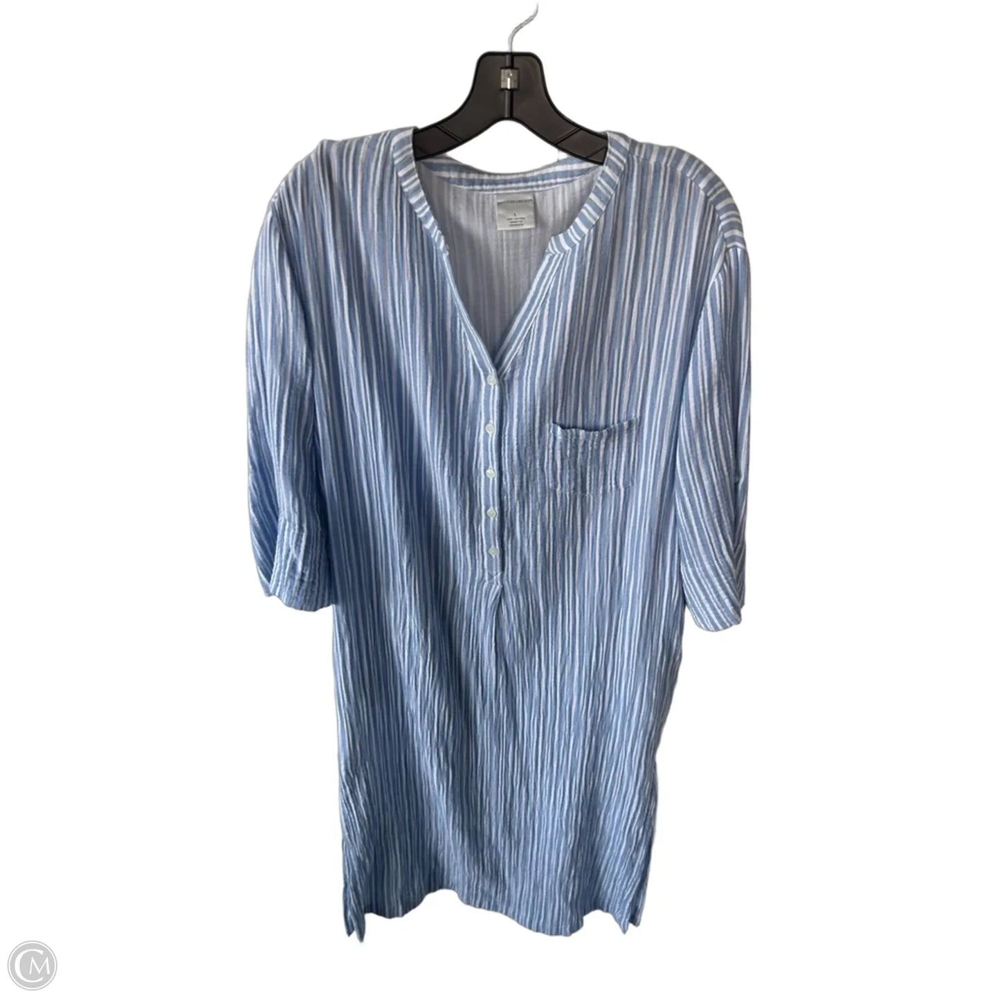 Nightgown By Cmb In Blue & White, Size: L